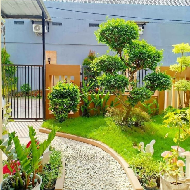 Thiết kế sân vườn bến cát
