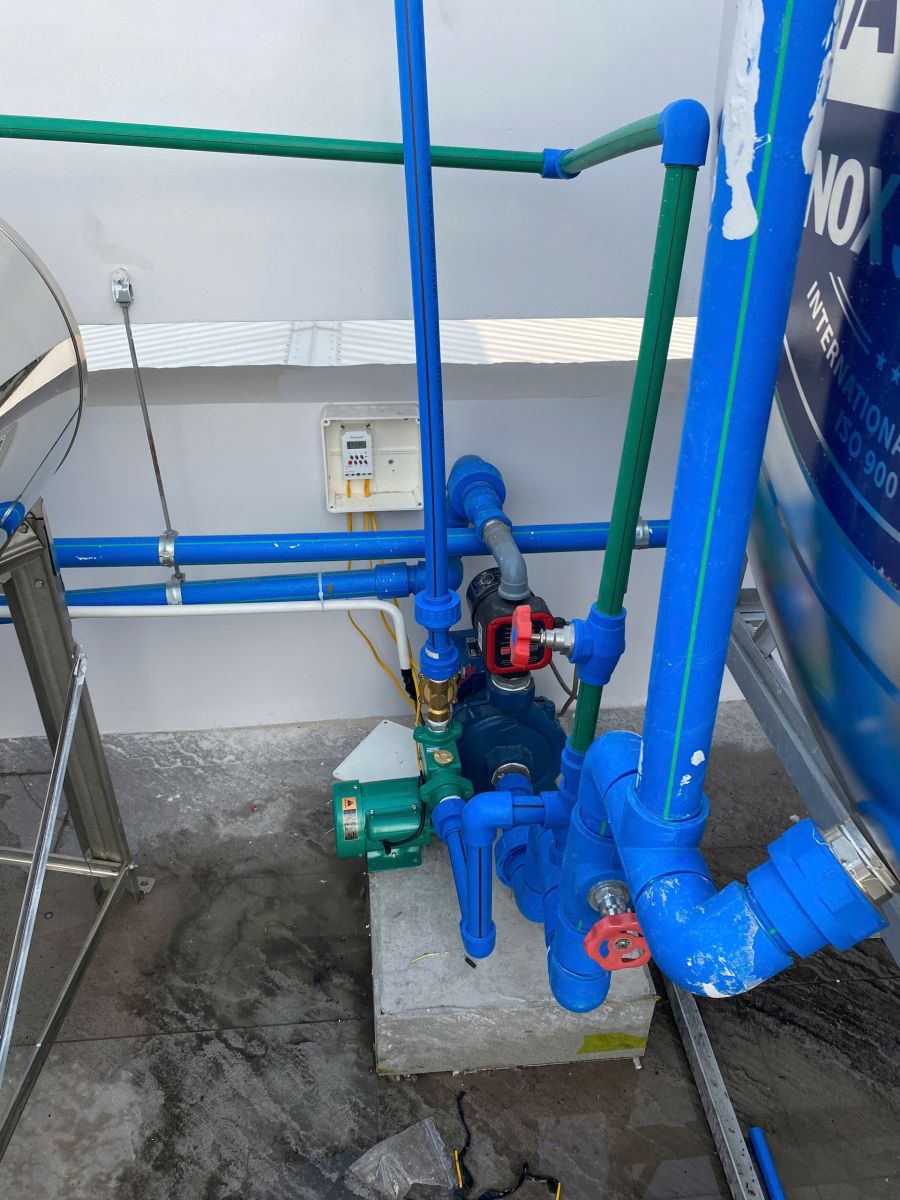 thi công hệ thống tưới sân vườn tự động bình dương đi ống hdpe